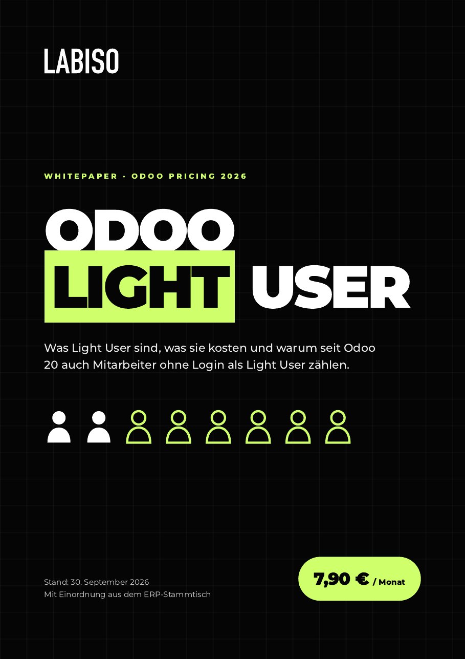 Deckblatt des Whitepapers Odoo Light User